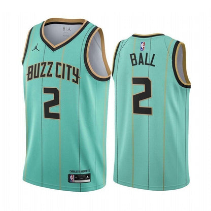 Lamelo Ball Charlotte Hornets 2020-21 Mint Green City Jersey 2020 Nba Draft