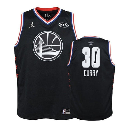 Youth Golden State Warriors #30 Stephen Curry 2019 All-Star Jersey - Black