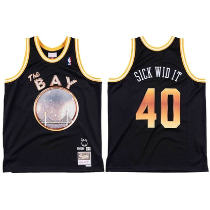 E-40 X Golden State Warriors Sick Wid It #40 Black Jersey