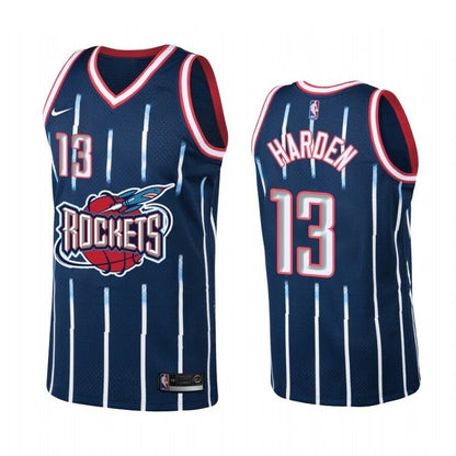 Houston Rockets #13 James Harden Navy Hardwood Classics Men'S Jersey