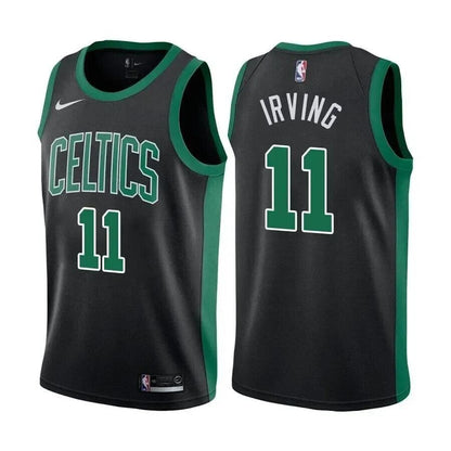 Men'S Celtics Male Kyrie Irving #11 Statet Edition Black Jersey