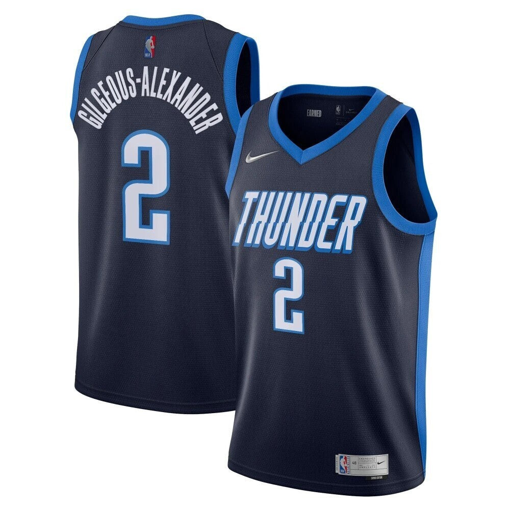 Oklahoma City Thunder Nike Earned Edition Swingman Jersey - Shai Gilgeous-Alexander - Mens