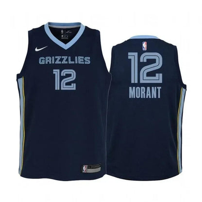 Youth Ja Morant Memphis Grizzlies Navy Statet Jersey