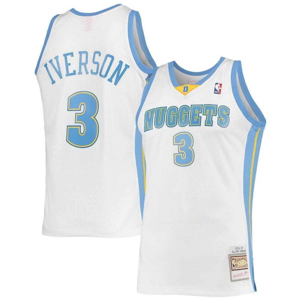 Allen Iverson Denver Nuggets 2006/07 Hardwood Classics White Jersey gift for Denver Nuggets fans