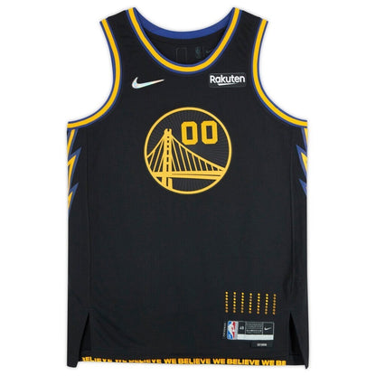 Jonathan Kuminga Golden State Warriors Fanatics  Autographed 2021 Nike Replica Replica Replica Mixtape Swingman Jersey - Black