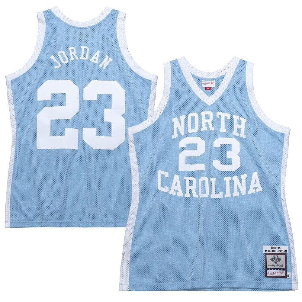 Michael Jordan North Carolina Tar Heels Mitchell & Ness 1983-84  Throwback College Jersey - Carolina Blue