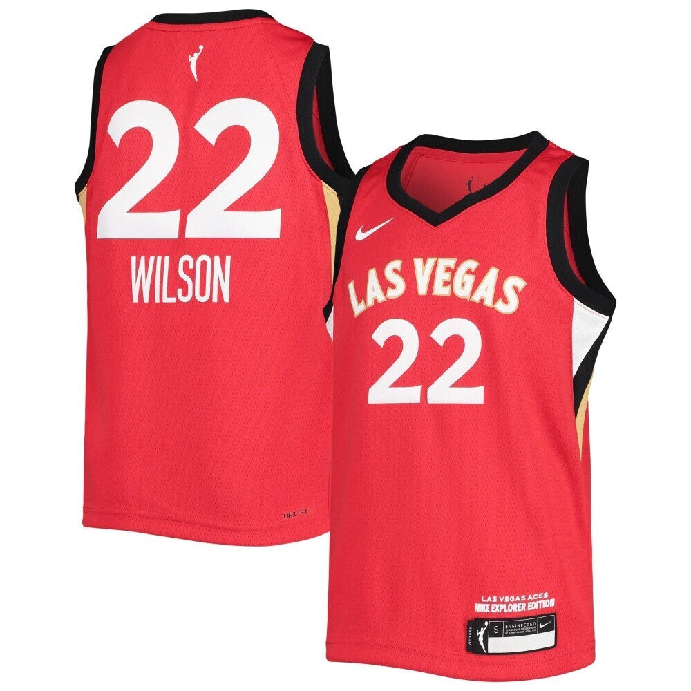 A'ja Wilson Las Vegas Aces Nike Replica Replica Replica  2021 Player Jersey - Explorer Edition - Red