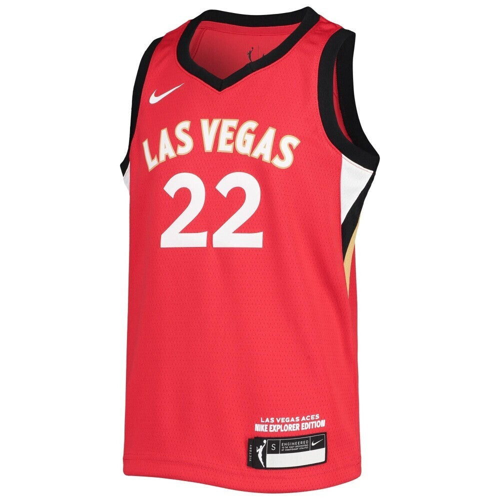 A'ja Wilson Las Vegas Aces Nike Replica Replica Replica  2021 Player Jersey - Explorer Edition - Red