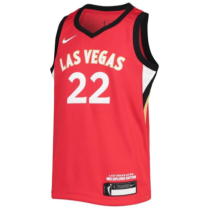 A'ja Wilson Las Vegas Aces Nike Replica Replica Replica  2021 Player Jersey - Explorer Edition - Red